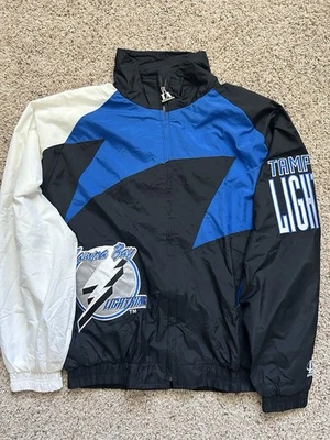 Chaqueta cortavientos vintage NHL Tampa Bay Lightning XL para hombre logotipo atlético años 90’s Foto 1 de 4