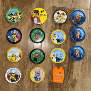 LEGO POP UP BADGE 2017 brick or treat 1st visit pin LOT OF 6 LEGOLAND water - Picture 1 of 8