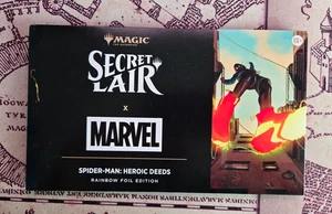 MTG FOIL Secret Lair Marvel's Spider-Man: Heroic Deeds New Sealed - Picture 1 of 2