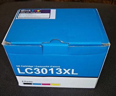EZ-INK Ink Cartridges LC3013XL 8 Pack / Brand New / Fresh, Exp Date JUL-27-2027 - Image 1 of 4