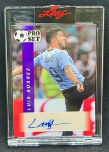 2021 Leaf Pro Set Sports Soccer - LUIS SUAREZ Purple Auto 2/3 FC Barcelona - Picture 1 of 2