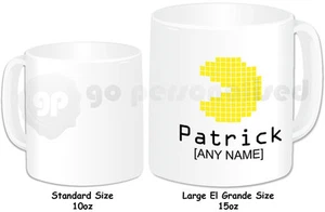 Personalisierte El Grande große 15 Unzen Tasse - Pacman Design - beliebiger Name - Bild 1 von 1