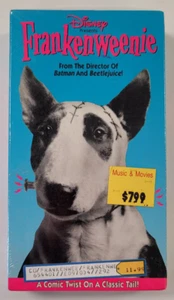 Disney Presents FRANKENWEENIE Sealed OOP VHS Rare Tim Burton - Picture 1 of 6