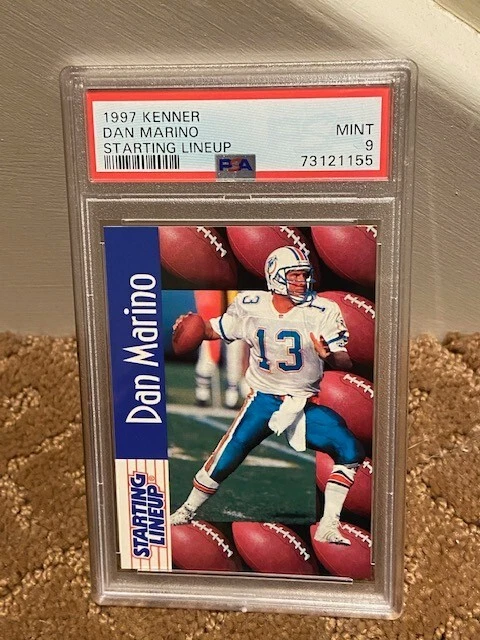 1997 Kenner Starting Lineup Dan Marino PSA 9 Card LOW POP NEW CASE - Image 1 of 1