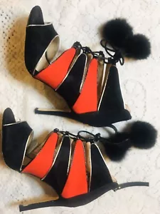 Catherine Malandrino Heels; 7; Stilleto; Multi; Suede; China; 3in;  - Picture 1 of 8