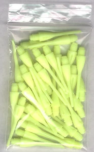 33 NEONGELB gebimmte weiche Spitzenpunkte: 1,25 Zoll. Länge: für Soft Tip Darters - Bild 1 von 4