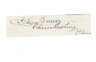 Jasper Ewing Brady (1797-1893) Signed Clip /Autographed US Congress Pennsylvania