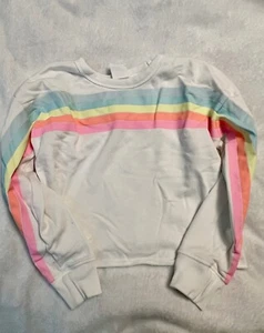 Gap Girls Sweatshirt Size 8 M  Rainbow EUC - Picture 1 of 3