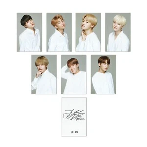 BTS X VT offizielle Fotokarten 7 Stück 2,1 x 3,3 Zoll (5,5 x 8,5 cm) schwarz oder weiß - Bild 1 von 11