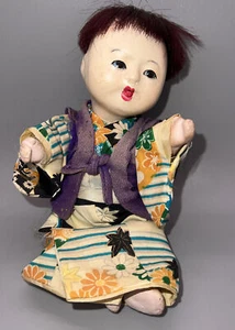 Vintage Japanese Ichimatsu Gofun Composition Baby Doll Jointed - Picture 1 of 8