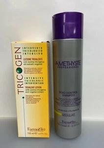 FARMAVITA TRICOGEN INTENSIVE LOTION 100 ML PLUS SEBO CONTROL SHAMPOO 250 ML - Picture 1 of 1
