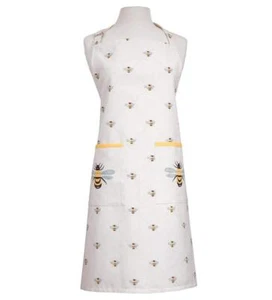 Delantal Dexam Adulto Crema Abejas Rodillas Estampado Longitud Estándar 100% Algodón Accesorio - Imagen 1 de 1