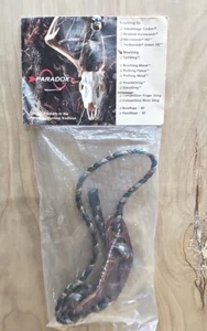Paradox Bow Sling Camo PBSL-C-20 BRAIDED EMERALD GOLD BROWN & LEATHER NEW SEALED - Picture 1 of 8