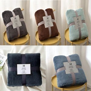 Faux Fur Fleece Throw Soft Warm Mink Large Sofa Bed Blanket Double & King Sizes - Picture 1 of 42