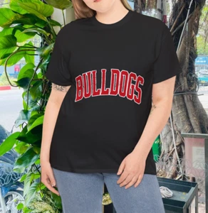 Retro Go Dawgs Funny Bulldogs School Name for Men Women Kids Pullover T-Shirt - Picture 1 of 4