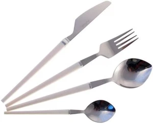 Besteckservice für 6 Personen 24 TEILIG Modell Pfeil weiß intinox - Bild 1 von 1