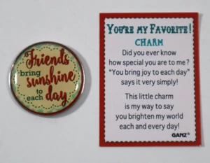S3 Friends bring sunshine to each day YOU'RE MY FAVORITE Pocket Token Charm - Picture 1 of 6