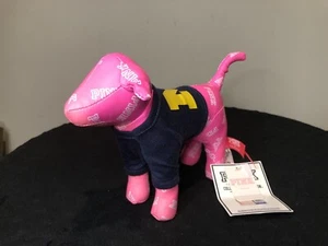 Victoria’s Secret Pink Plush Dog NCAA University of Michigan Original Tags - Picture 1 of 5