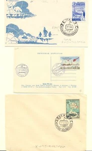 RUSSIA 1959/60 3 x COVER ARCTIC/ ANTARCTIC - F/VF - Bild 1 von 2