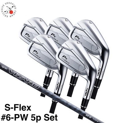 HONMA Golf Tour World Px Iron Set #6-P 5p Vizard EZ-C Graphite Shaft S-Flex New - Image 1 of 4