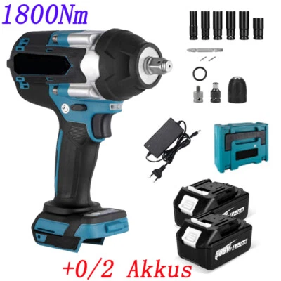Akku Schlagschrauber 1800NM Akkuschrauber Schrauber Ratsche Set Für Makita 18V - Bild 1 von 4