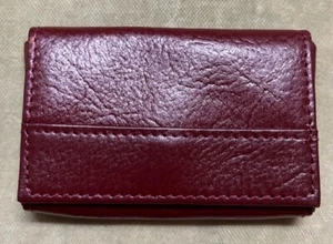 Wilsons Leather Red Card Case - Picture 1 of 4