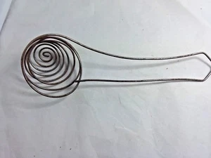 Coiled Egg Separator Whisk Dipper Lifter  Vintage Metal Wire  - Picture 1 of 5
