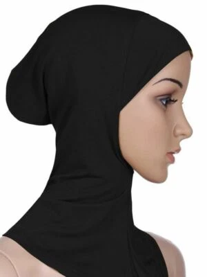 Damen Unterschal Kappe Knochenhaube Ninja Hijab islamischer Halsbezug muslimisch glänzend