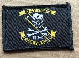 VF 103 F14 Tomcat Morale Patch Jolly Rogers Top Gun Tactical ARMY Hook Military  - Picture 1 of 12