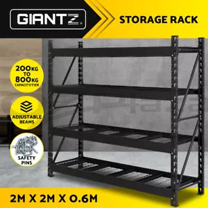 Giantz 2.0M Warehouse Rack Storage Racking Shelving Garage Heavy Duty Steel - Picture 1 of 11