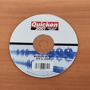 Vintage Quicken 2001 New User Edition Software Disc ONLY NO KEY - Picture 1 of 2