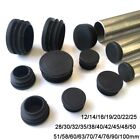 10Pcs Pipe Inserts Plugs Round Tube Dust Cover Steel Pipe Blanking End Caps