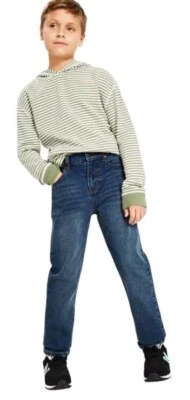 Pantalones de mezclilla lavados oscuros pierna ajustada EPIC THREADS Big Boys nuevos con etiquetas precio de venta sugerido por el fabricante $45 Foto 1 de 4