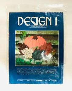 Kit de escultura suave parche calabaza diseño 1 tela precortada y respaldo nuevo sellado - Imagen 1 de 3