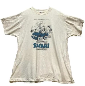 VTG Safari Sonseeker Shirt Womens Extra Large Single Stitch Chinese Baptist 90s - Picture 1 of 10