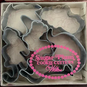 Vintage LOT of 4 Wilton Sugar Plum ZOO Cookie Cutter Set of 6 Each 4x6=24 Cute - Picture 1 of 5