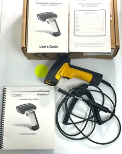 PSC BAR CODE READER POWERSCAN PSSR-1000 BK-B21726 OAD OF 7-1/2" X 2-3/4' X 7-1/2 - Picture 1 of 7