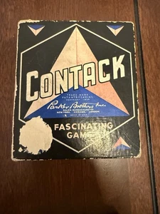 Vintage 1939 Parker Brothers Contack Game Complete 36 Pieces w/ Instructions - Picture 1 of 3