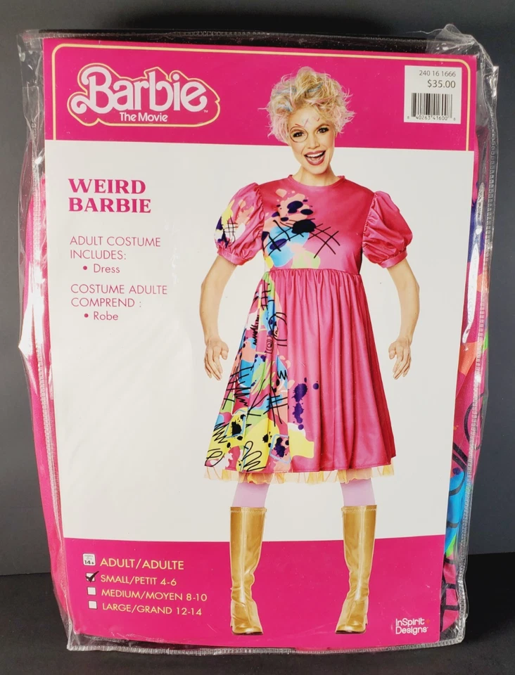 Barbie Weird Barbie Costume Halloween Party Cosplay size small 4-6