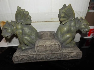 VINTAGE DARGA GARGOYLE TEALIGHT HOLDER BRAND NEW BOXED NO CANDLE - Picture 1 of 4