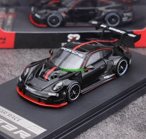 GB SR 1:64 Black 911 GT3 R Racing Sports Model Diecast Collect Car - Picture 1 of 11