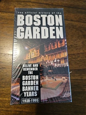 THE OFFICIAL HISTORY OF THE BOSTON GARDEN 1928-1995 VHS VIDEOTAPE Sealed - Image 1 of 2