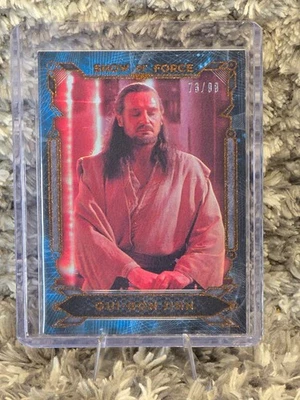 2016 Topps Star Wars Masterwork Show of Force Qui-Gon Jinn /99 - Image 1 of 3