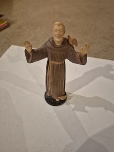 Statuina San Francesco in plastica vintage - Foto 1 di 6