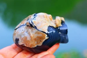 3.1'' Natural Volcanics Heart reiki Crystal decor crystal healing gift 1pc - Picture 1 of 10