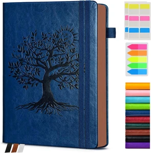 Vintage Leather Journal - 300 Page Lined Journal Notebook with Numbered Pages,(5 - Foto 1 di 12