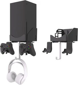 Wall Mount for Xbox Series X – 4-in-1 Stand with Controller & Headset Holder - Picture 1 of 15