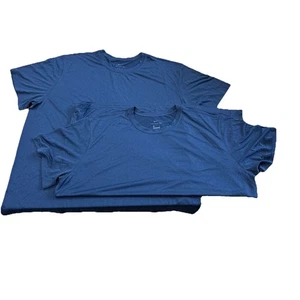 New without Tags ~ 2 Pack Nike Dri-Fit Navy Blue Size XXXXL Short Sleeve Shirt - Picture 1 of 3