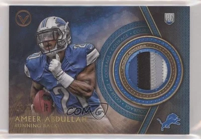 2015 Topps Valor Patch Courage /50 Ameer Abdullah #VP-AA Rookie Patch RC - Image 1 of 2
