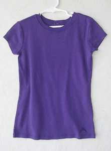 T-shirt So Jenni bambina tinta unita viola manica corta taglia small nuova con etichetta G82365 - Foto 1 di 3
